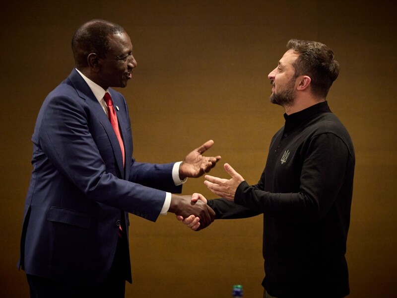 Зеленський зустрівся із президентом Кенії. У виступі на саміті миру той назвав використання активів РФ "незаконним"
