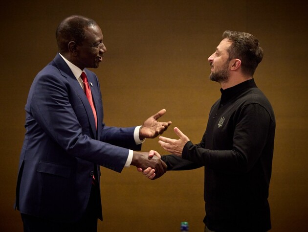 Зеленський зустрівся із президентом Кенії. У виступі на саміті миру той назвав використання активів РФ 