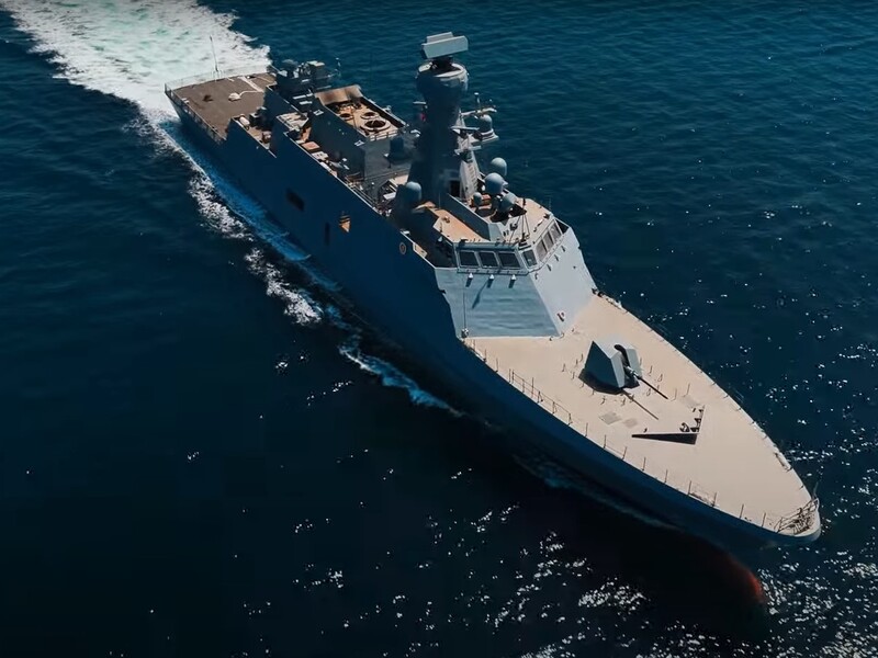 ВМС ВСУ опубликовали видео ходовых испытаний в море корвета "Гетман Иван Мазепа"