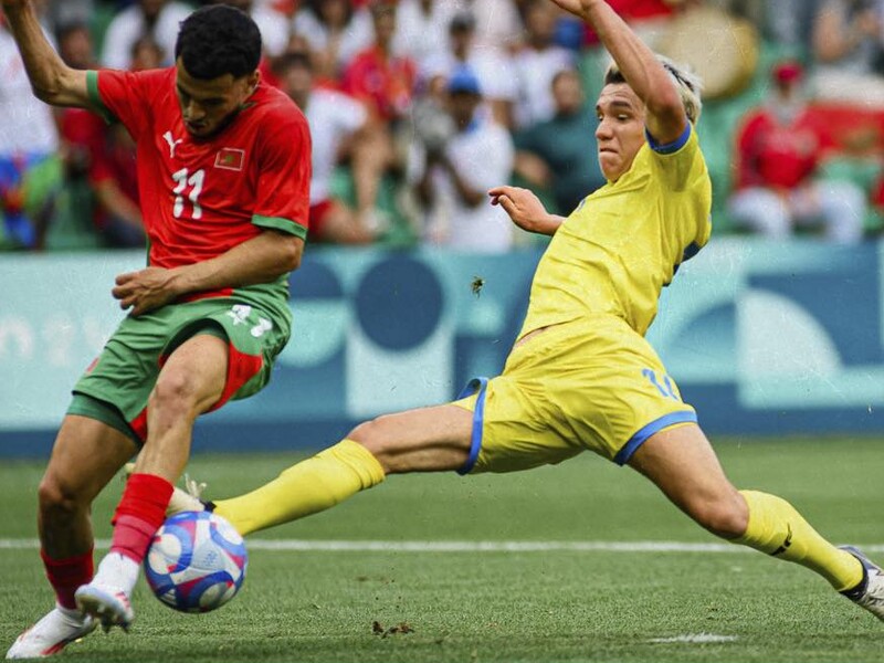 Україна в матчі з видаленням і пенальті вирвала перемогу в Марокко на футбольному турнірі Олімпіади 2024. Відео