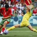 Украина в матче с удалением и пенальти вырвала победу у Марокко на футбольном турнире Олимпиады 2024. Видео