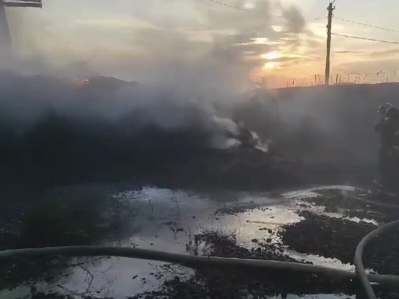 "Апокалиптическое видео". В Ростовской области РФ разгорелся крупный пожар возле нефтебазы