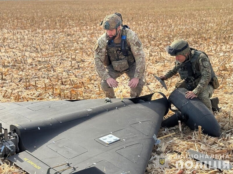 В Сумской области нашли 250-килограммовую авиабомбу и "Герань-2", боевая часть которой не взорвалась