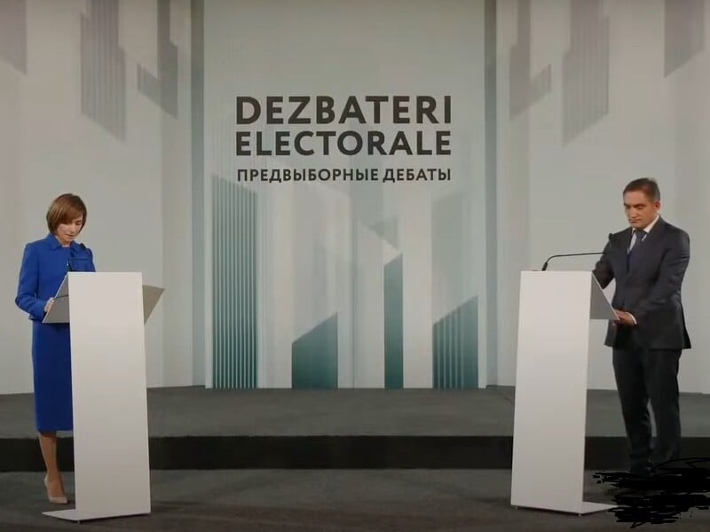 На дебатах Санду пояснила, чому Молдова ввела санкції проти РФ і зберігає з нею відносини