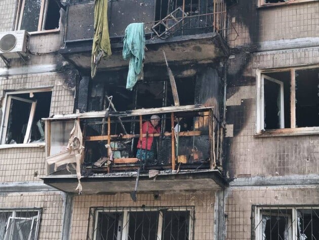 Атака дронів на Київ. Дев'ятеро людей постраждали, пошкоджено дитячий садок. Фото