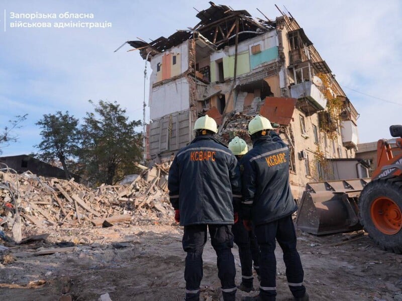 В Запорожье количество погибших возросло до девяти, среди них – младенец. В регионе объявили день траура