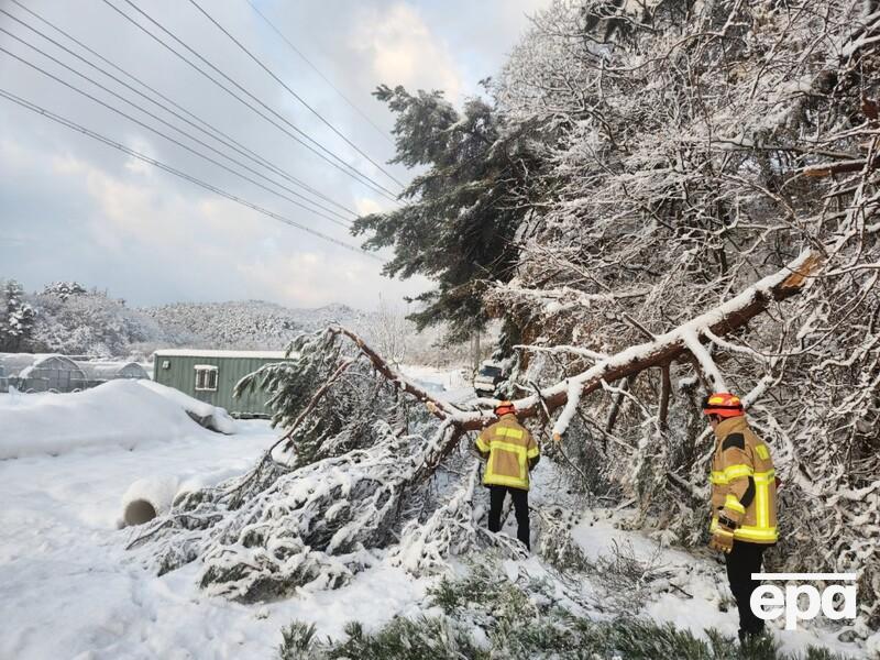 В Южной Корее из-за сильнейшего снегопада погибло пять человек