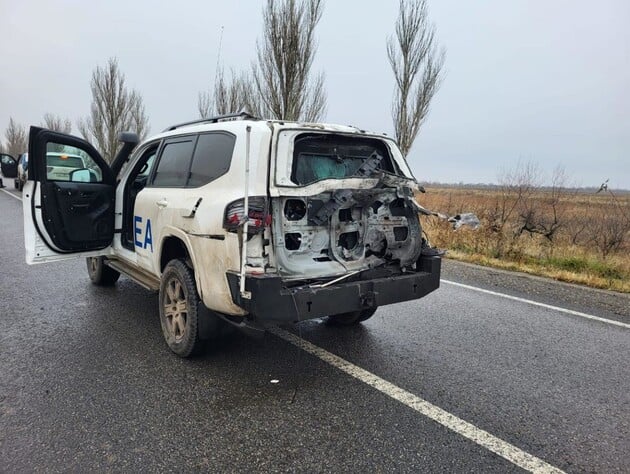 Росіяни атакували автомобіль конвою МАГАТЕ, який рухався до ЗАЕС