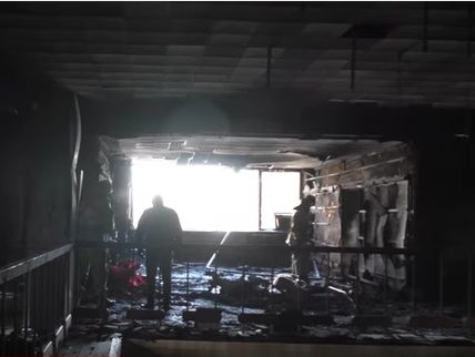 В інтернеті опубліковані кадри з кабінету вбитого Гіві після вибуху. Відео