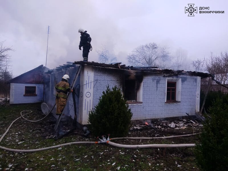 У Вінницькій області внаслідок пожежі загинуло двоє осіб