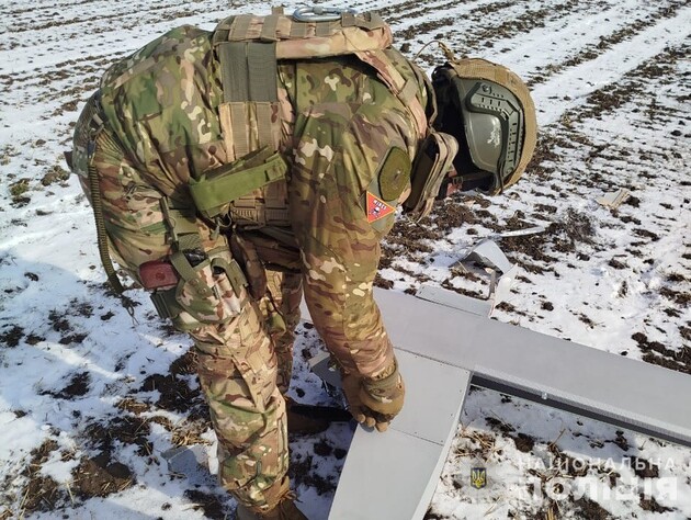 В Сумской области обнаружили российский БПЛА без боевой части, вероятно, его применили как ложную цель