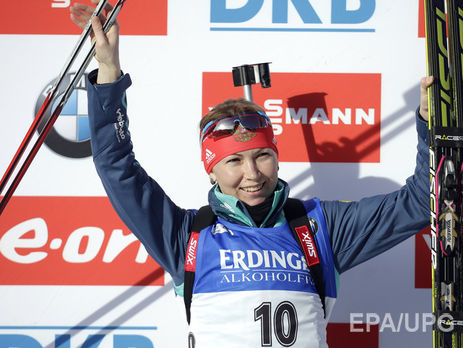 Російську біатлоністку Глазиріну відсторонили від змагань