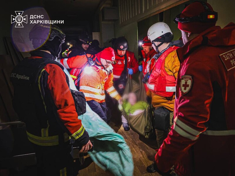 Ночной обстрел Харькова. Дроны РФ попали по больнице, семь человек пострадали. Фото, видео