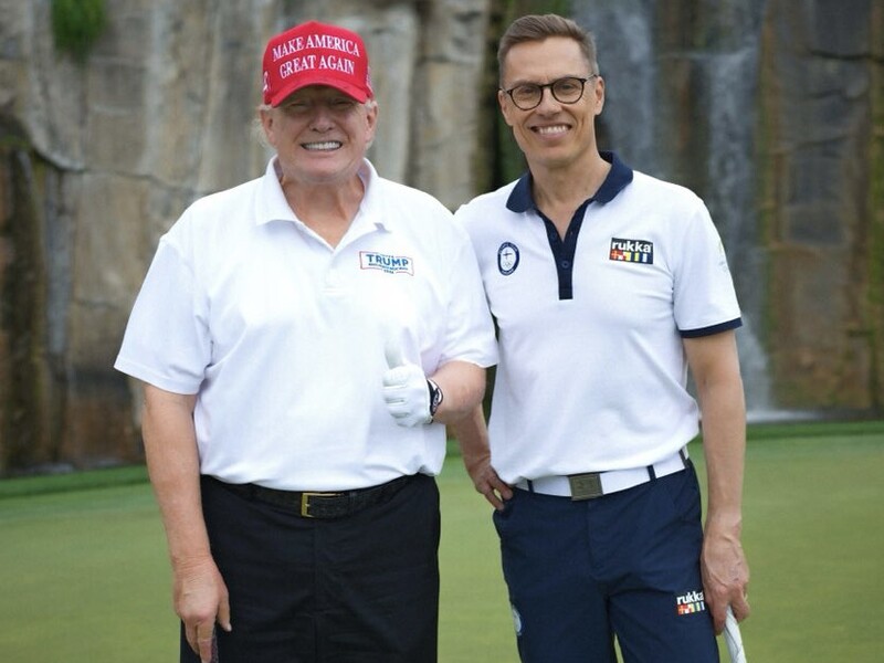 Стубб встретился с Трампом за игрой в гольф. Президенты говорили о партнерстве и Украине