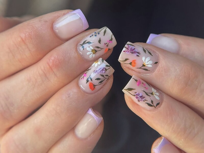 25 вариантов цветочного весеннего дизайна ногтей. Видео