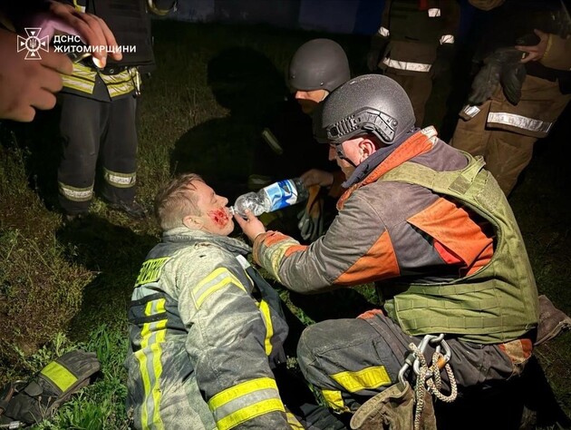 В Житомирской области оккупанты ударили по спасателям, есть раненый