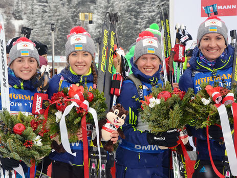 Українки взяли срібло в естафеті на чемпіонаті світу з біатлону