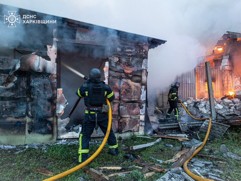  РФ на рассвете ударила по Харькову двумя ракетами и БПЛА, много пожаров. Фото и видео
