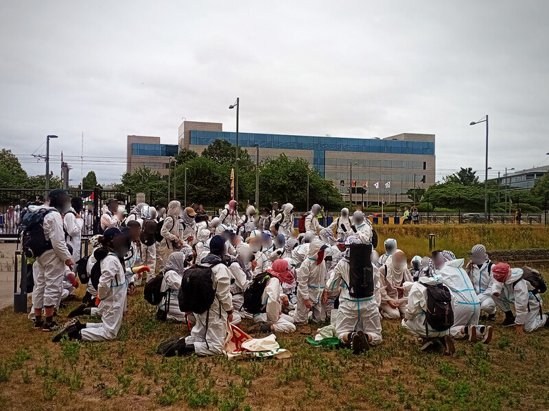 В Бельгии пропалестинские активисты повредили технику, предназначенную для Украины
