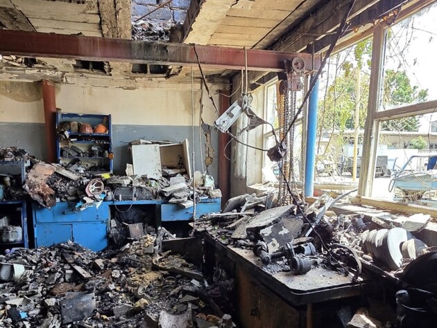 Россияне атаковали Одессу дронами, уничтожены несколько цехов водоканала. Фото