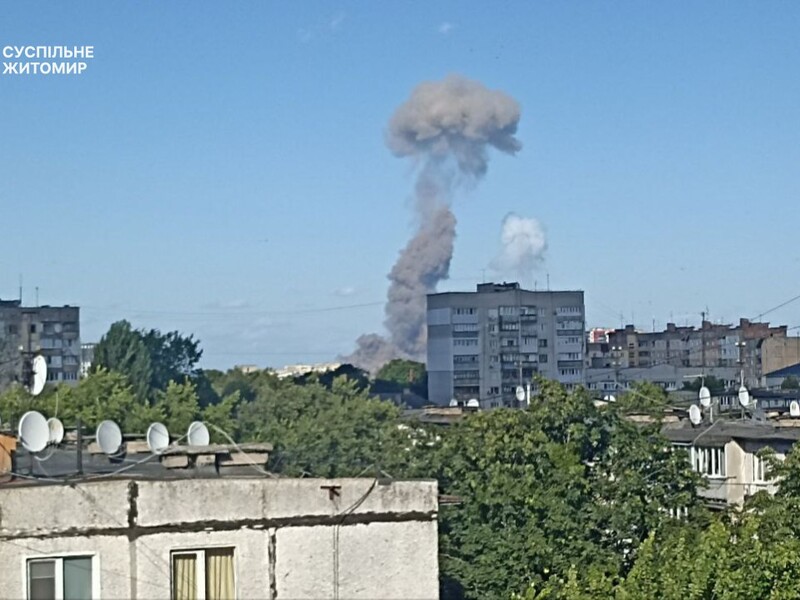 Біля Житомира стався вибух, заблоковано автотрасу, багато постраждалих. Відео
