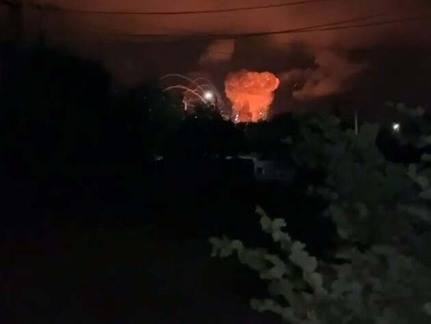 Дрони СБУ знищили російські склади боєприпасів у Донецькій області