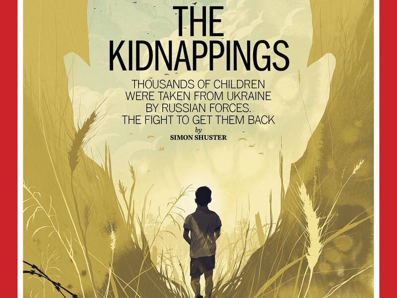 Журнал Time посвятил обложку украинским детям, которых похитила Россия