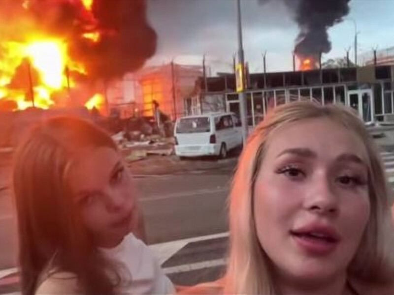 В РФ оштрафовали девушку, которая записала радостный ролик на фоне горящей после прилета нефтебазы в Сочи. Видео