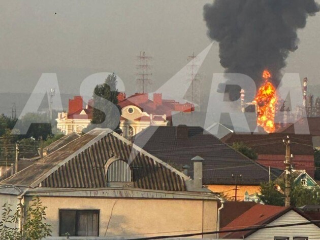 Дрони атакували Краснодарський край РФ. Горів Афіпський НПЗ