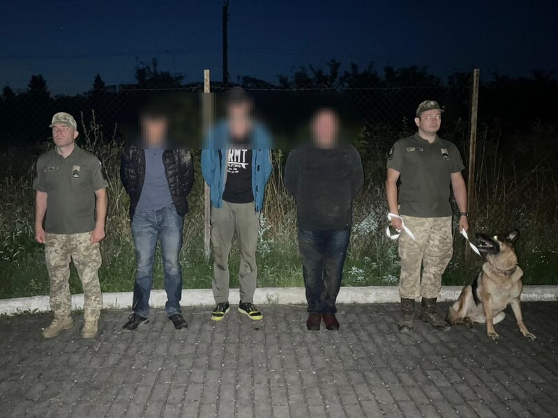 "Искали лучшей судьбы". На Закарпатье пограничники с собакой и стрельбой задержали троих мужчин