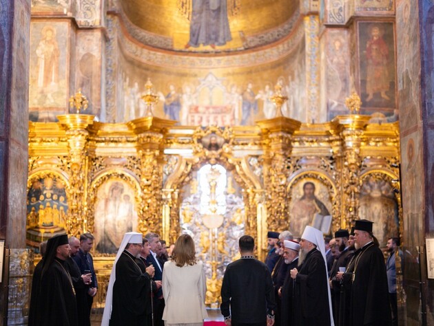 В Софийском соборе в День Независимости помолились за Украину. В мероприятии участвовал духовник Трампа