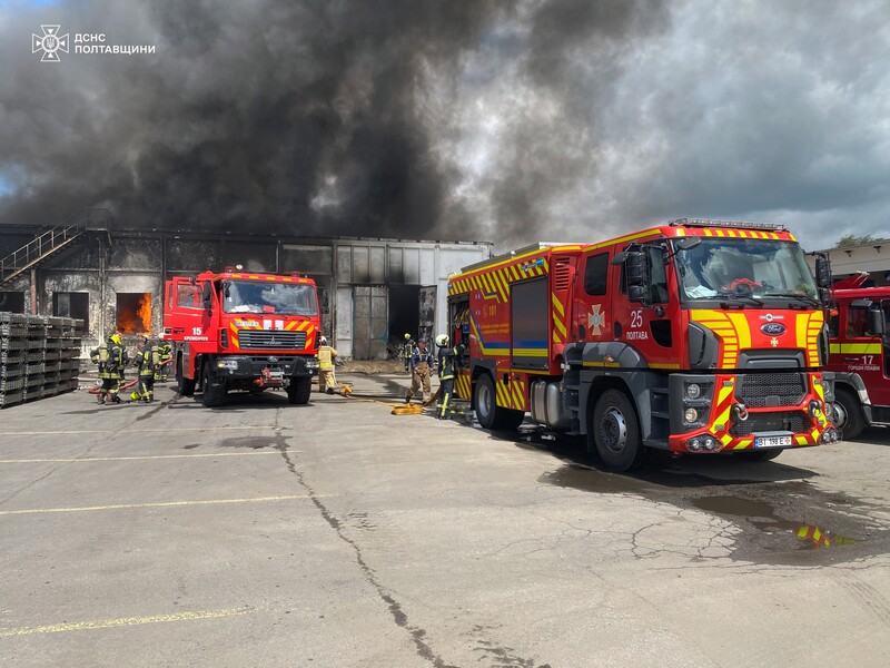 Российские дроны в Полтавской области атаковали энергетический объект, он горел