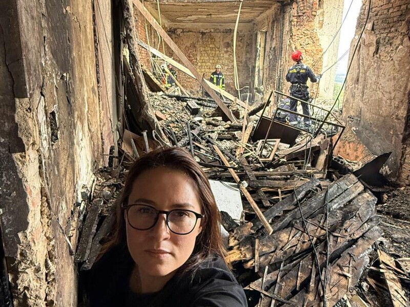 Свириденко показала, який вигляд має будівля Кабміну України після пожежі через атаку РФ, і зробила заяву