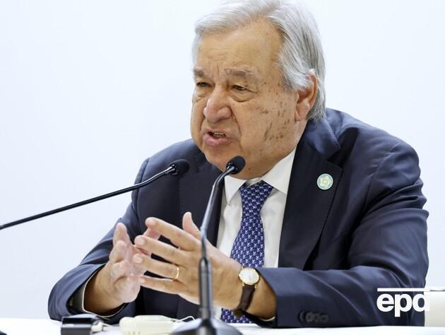 Гутерріш після удару РФ по Кабміну України заявив про 