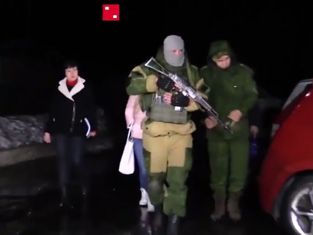 Савченко в колонии под Донецком. Видео