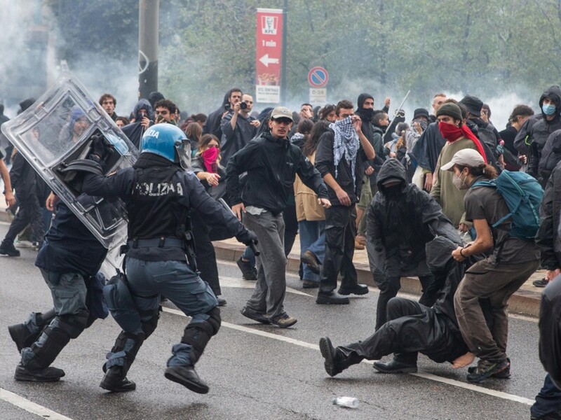 В Італії спалахнули заворушення на акціях на підтримку Палестини. Фоторепортаж