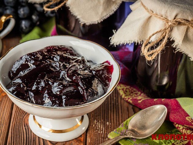 Пока есть виноград, приготовьте очень вкусный джем на зиму. Легкий рецепт