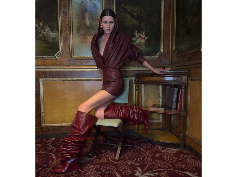 С чем носить самые модные сапоги осени – slouchy. Три лучших варианта для комбинирования