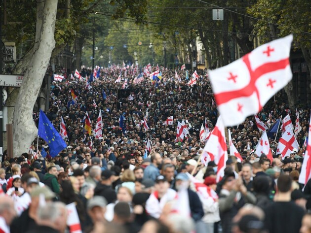 В Грузии на фоне муниципальных выборов проходит масштабная акция протеста