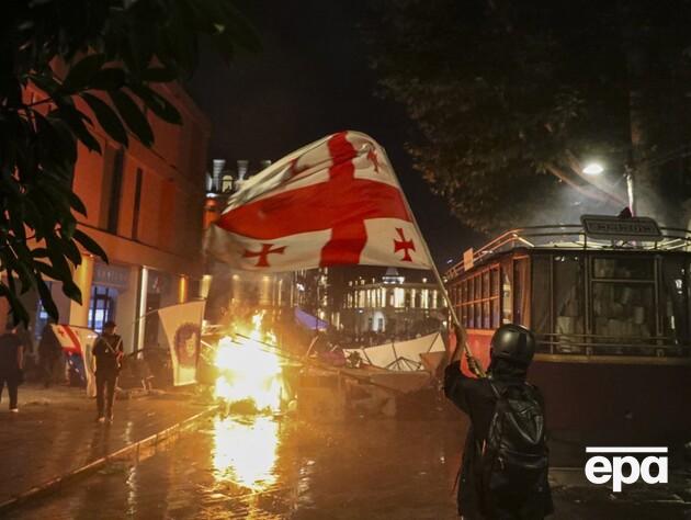 Протесты в Грузии. Организаторов акции задержали, глава МВД страны заявил о 