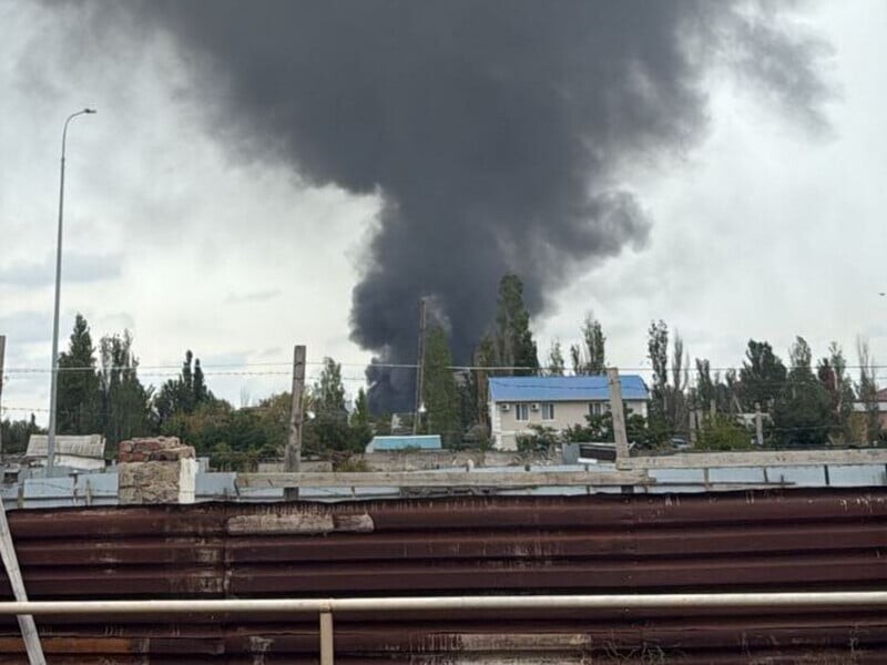 У Криму після атаки дронів горіла нафтобаза