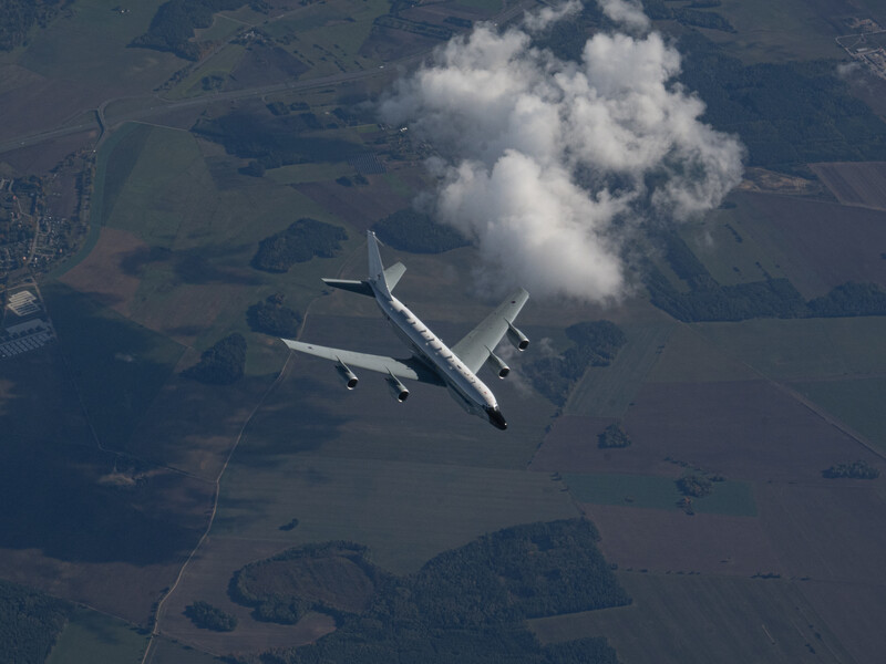 Два британські й один літак США пролетіли вздовж Білорусі й України, патрулюючи кордони Росії