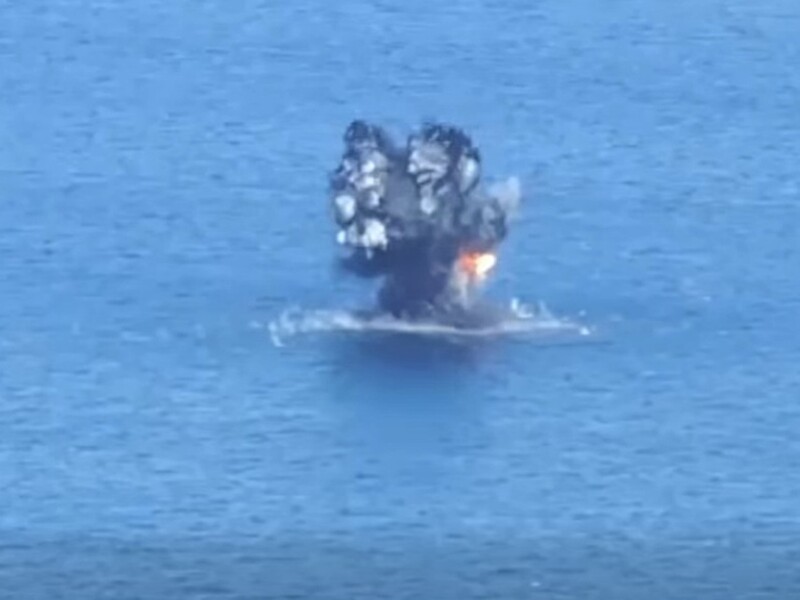 Вблизи путей судоходства обнаружили российский морской дрон. ВМС Украины показали, чем все закончилось