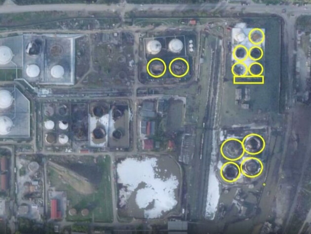 ЗМІ показав наслідки ударів ЗСУ по Феодосії. Знищено 11 нафтових резервуарів