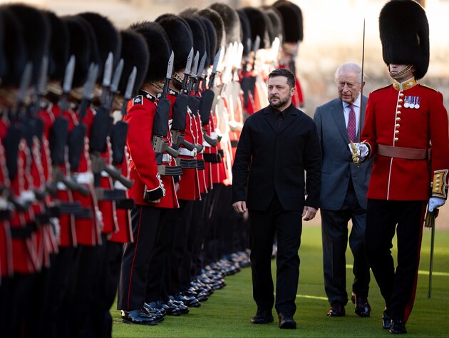 Третя за рік зустріч Зеленського й короля Чарльза ІІІ. Як приймали президента України. Фото