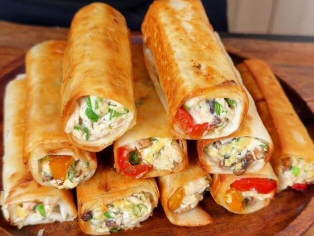 Заверните эту начинку в лаваш – и жареные рулеты удивят невероятным вкусом. Блюдо за несколько минут