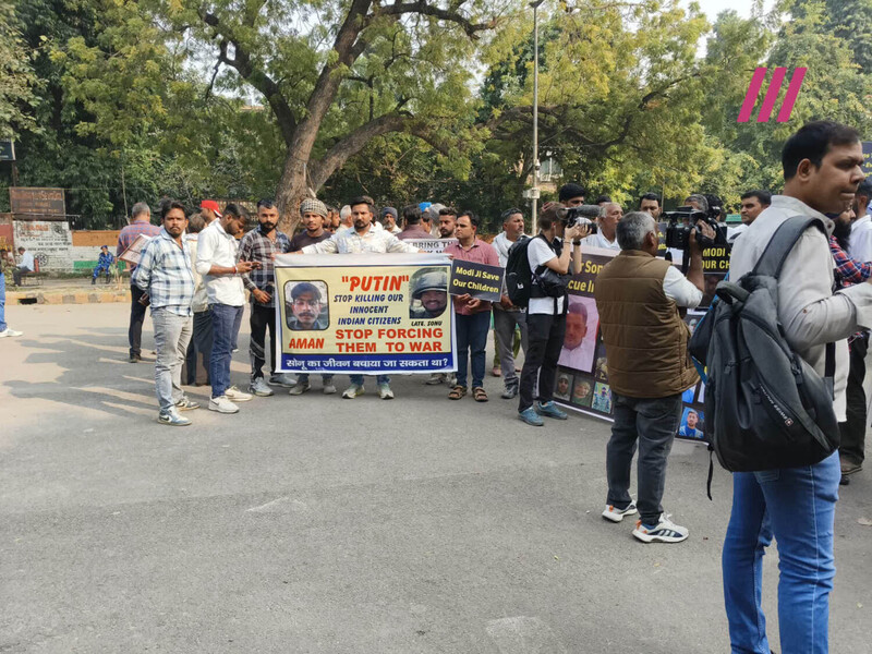 Сім'ї індійців звинувачують Росію в обмані й вербуванні на війну проти України. У Нью-Делі відбувся протест
