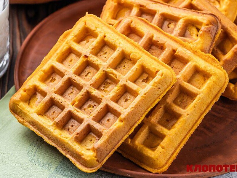 Просто измельчите тыкву без предварительных приготовлений. Рецепт вкусных вафель