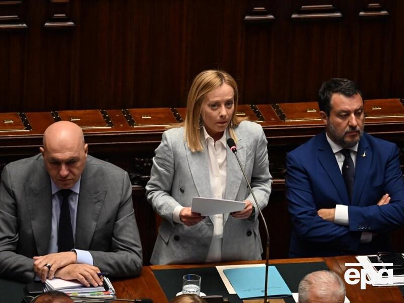 Заступник Мелоні не хоче давати гроші Україні для "підживлення корупції". Йому заперечив глава міноборони