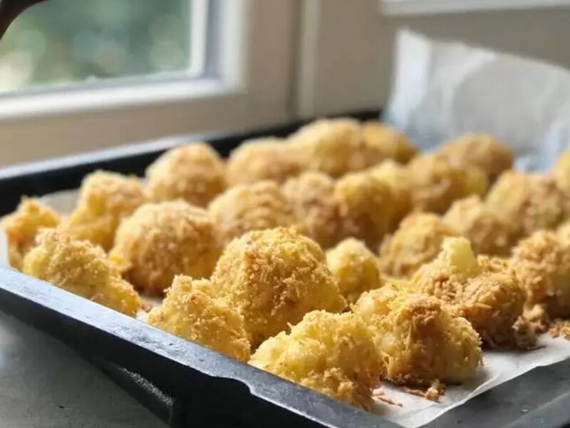 Вкусная цветная капуста выходит по этому рецепту: одна добавка в кляр – и никакой жарки